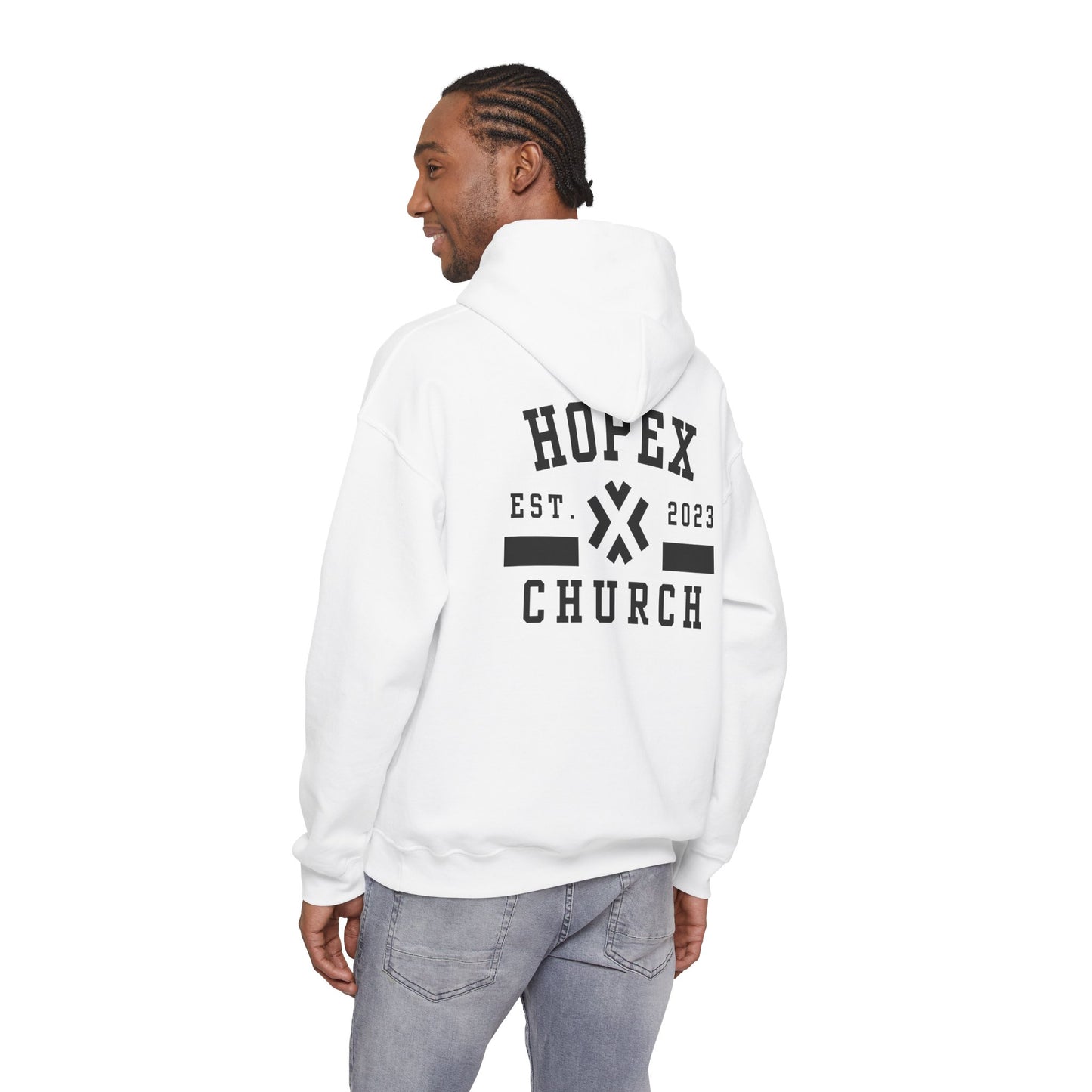 HopeX Church Hoodie — Est. 2023 Logo Pullover