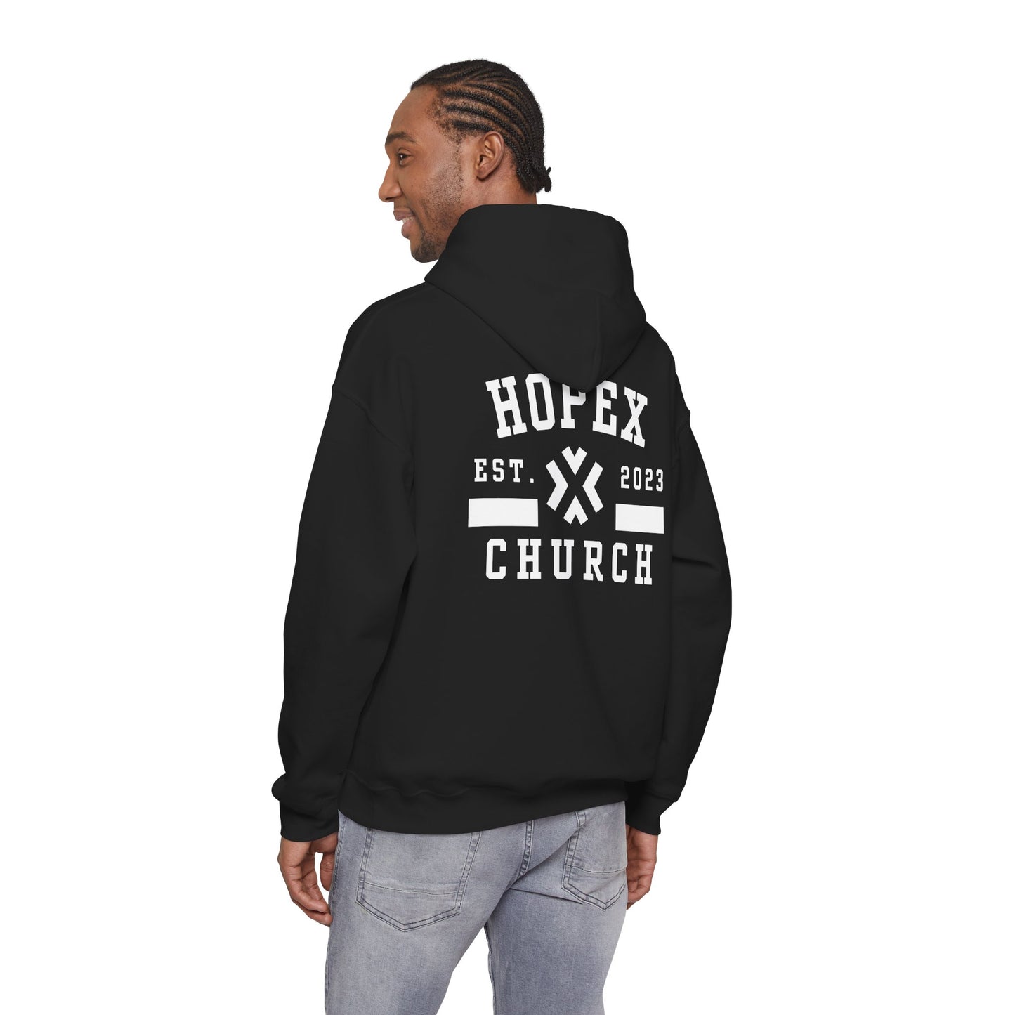 HopeX Church Hoodie — Est. 2023 Logo Pullover
