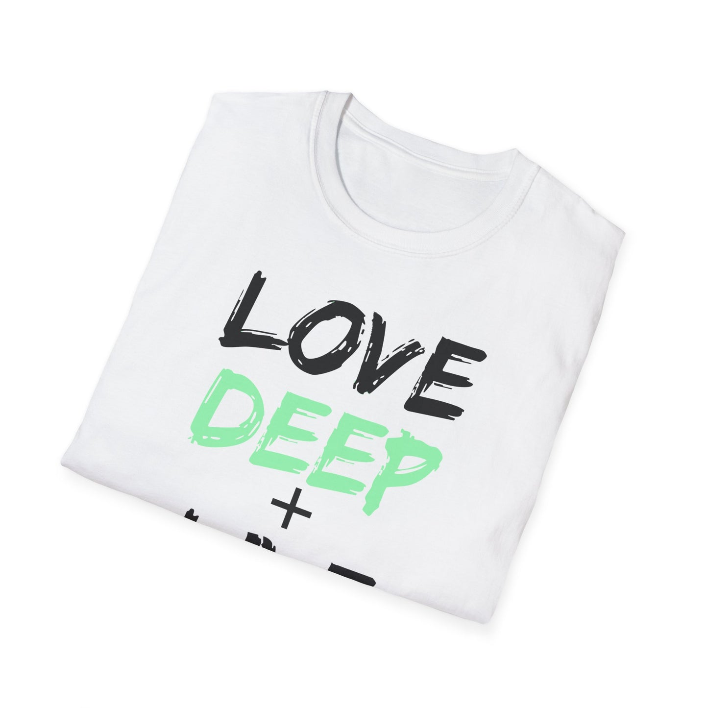 Love Deep + Live Wide T-Shirt — Inspirational Graphic Tee