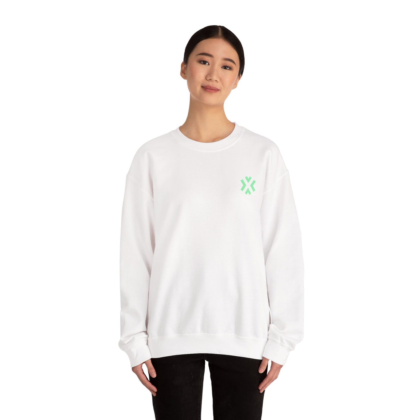 HopeX Vibes Crewneck — "What a great day to experience hope!" Inspirational Graphic Hooded Sweatshirt