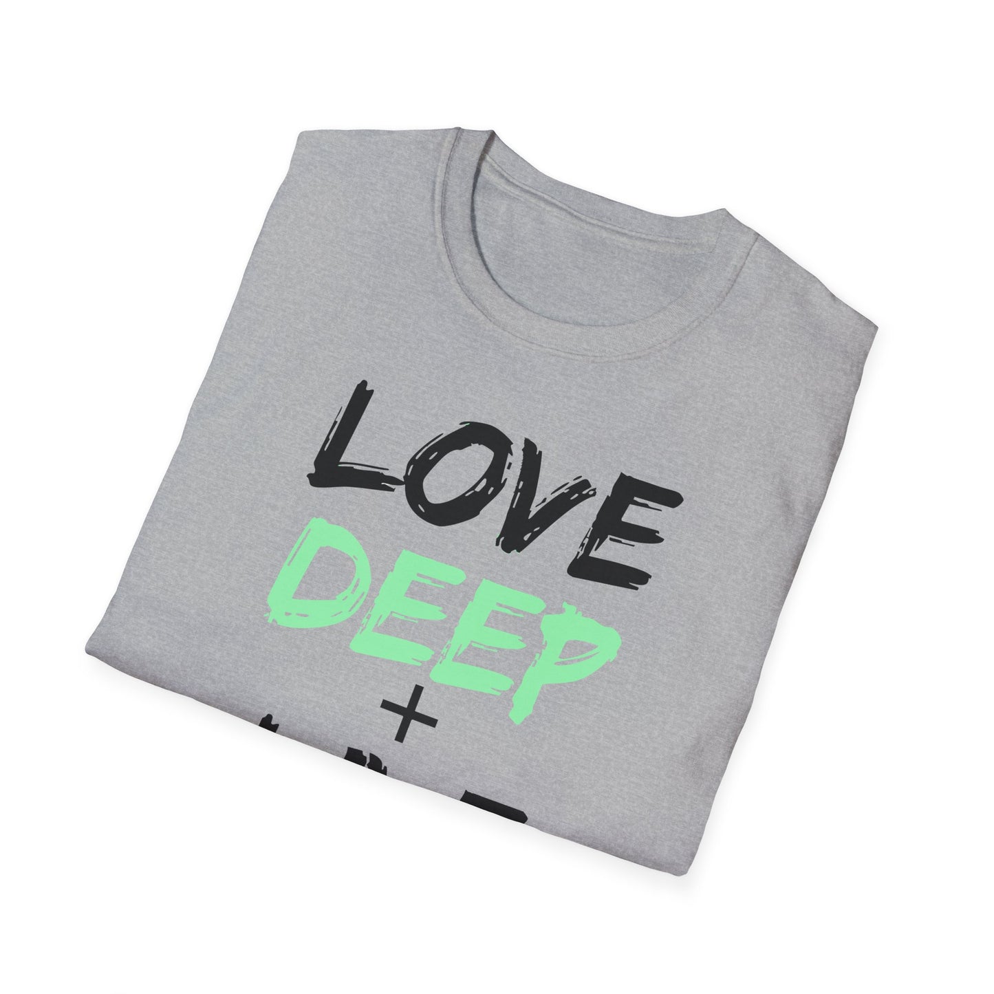 Love Deep + Live Wide T-Shirt — Inspirational Graphic Tee